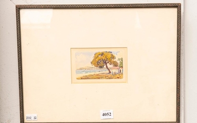 A SMALL FRAMED WATERCOLOUR BY J.W. ROACH, TITLED 'DROMANA'