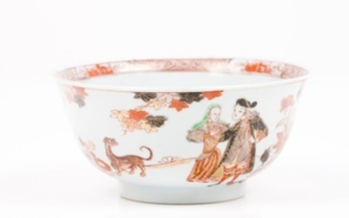 A bowl Chinese export porcelain Polychrome decora…