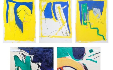 (5) R Timpano Abstract Expressionist Paintings