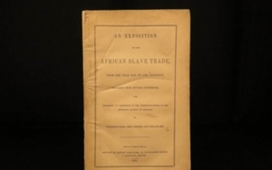 1851 1ed Exposition of African Slave Trade Abolitionist