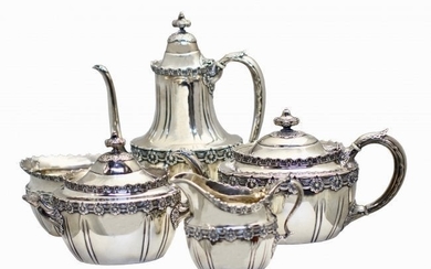 Antique Tiffany Sterling Silver Tea & Coffee Set