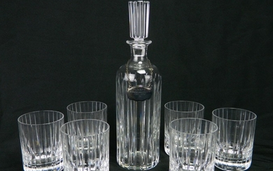 Baccarat Crystal decanter and glasses