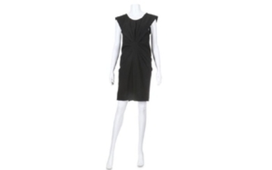 Balenciaga Black Dress, sleeveless design with pleat