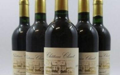 5 bouteilles 4 bts : CHÂTEAU CLINET 1994 Pomerol