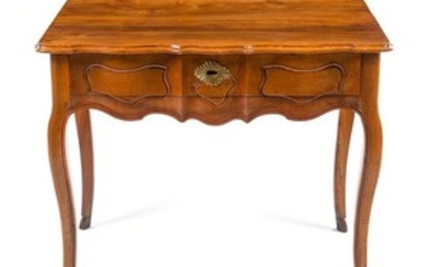 A French Provincial Walnut Side Table Height 29 x width