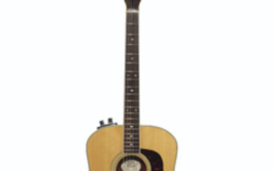 GEORGE WASHBURN, CIRCA 1982, A DREADNOUGHT-FORM SOLID-BODY ACOUSTIC-ELECTRIC GUITAR, SBF-26