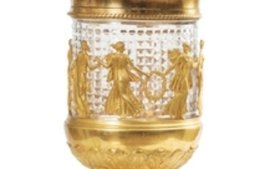 A gilt-bronze and cut-glass vase in Charles X style, circa 1880