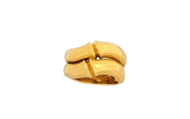 A gold 'Bamboo' ring, by Cartier