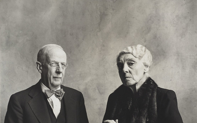 IRVING PENN (1917-2009), Dr. and Mrs. Gilbert Grosvenor, Washington D.C., 1951