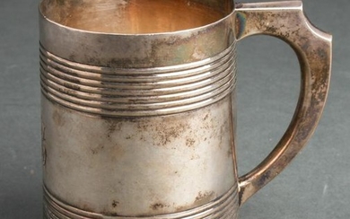 John Sayre American Silver Mug w Handle C. 1800