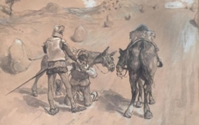 José JIMENEZ ARANDA (1837 - 1903) Don Quichotte…