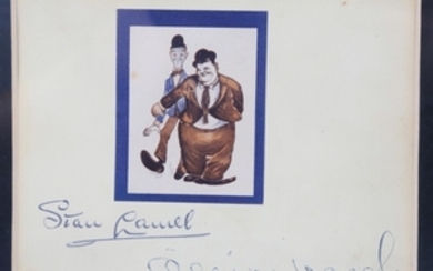 Laurel (Stan) & Oliver Hardy Album page featuring...