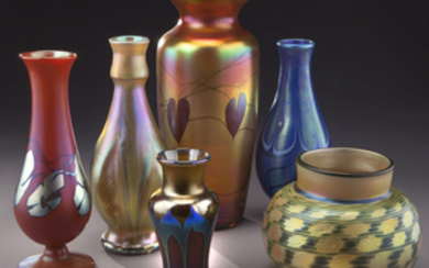 (6) Lundberg vases