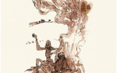 Quentin Blake (b. 1932), Don Quixote and Sancho Panza seated beneath a tree
