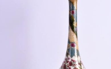 A RARE FINE HUNGARIAN ZSOLNAY PECS PERSIAN STYLE VASE