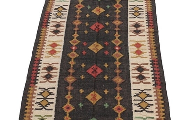 5'2 x 8'5 Handwoven Turkish Serapi Heriz Kilim Rug