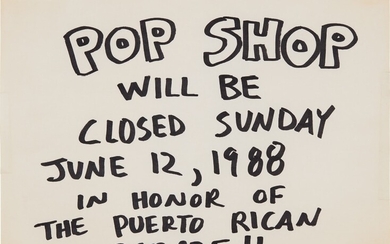 Keith Haring, Pop Shop Signage (Puerto Rican Parade)