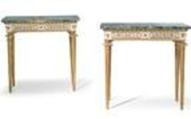 Pair of small Neo-Classical console tables