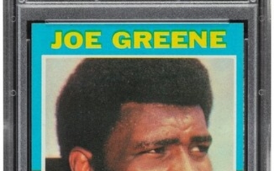 56852: 1971 Topps Joe Greene #245 PSA Mint 9 - Low Pop
