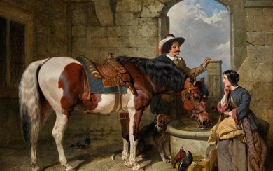 THE WATERING PLACE, John Frederick Herring Snr.