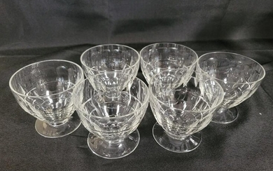 6 BACCARAT CRYSTAL CORDIAL APERTIF GLASSES 3.5"