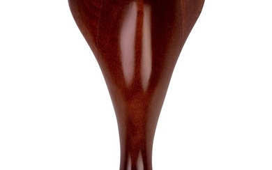 60 QUEEN ANNE LEGS, WOOD, MAHOGANY STAIN, 225MM HIGH, FLAT T...