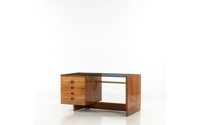 Gio Ponti (1891-1979) Desk Oak and glass Creation date
