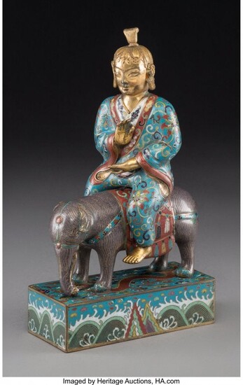 78252: A Chinese Cloisonné Figure of Bodhisattva