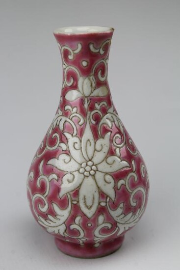 Antique Chinese Porcelain Miniature Vase