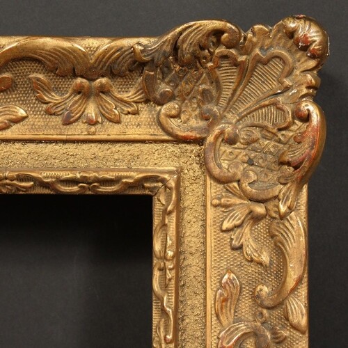 A 20th Century Continental gilt composition frame, rebate si...