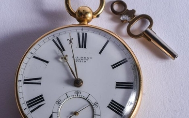 A GOOD 18CT GOLD DENT OF LONDON POCKET WATCH No 17270.