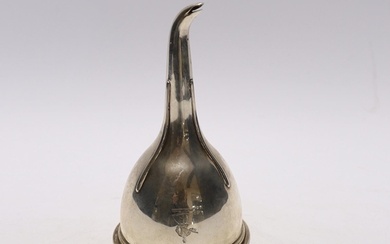 A George III Irish silver wine funnel, maker's mark rubbed, ...