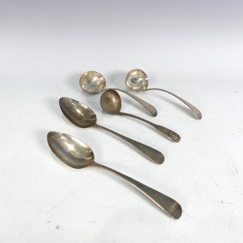 A George IV Scottish silver Toddy Ladle, with makers marks f...