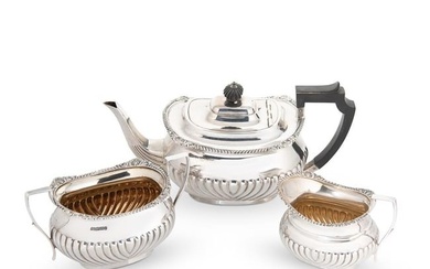 A George V silver 3-piece tea set