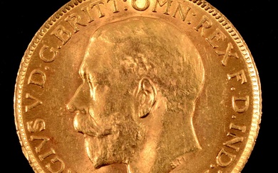 A Gold Full Sovereign Coin, George V 1912.