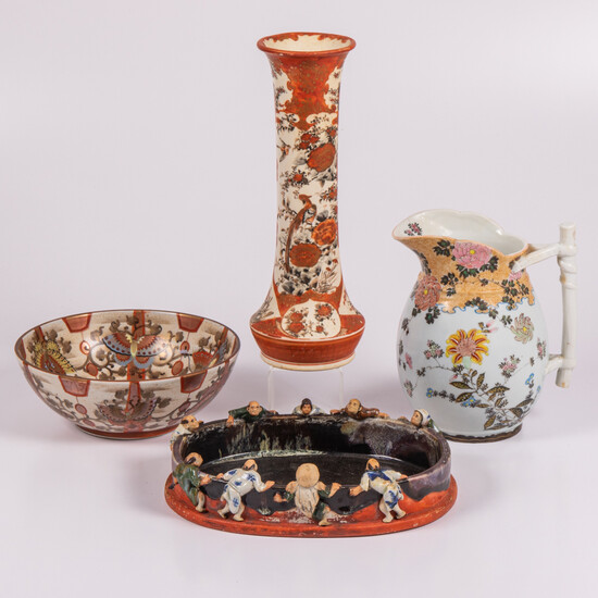 A Group of Japanese Kutani Porcelain, 19th/20th Century