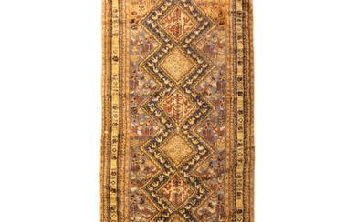 A HAND KNOTTED PERSIAN RUNNER, LATE 19TH/EARLY 20TH CENTURY,...