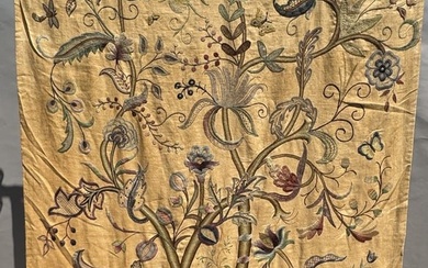 A LARGE 19TH CENTURY NEEDLEPOINT TAPESTRY