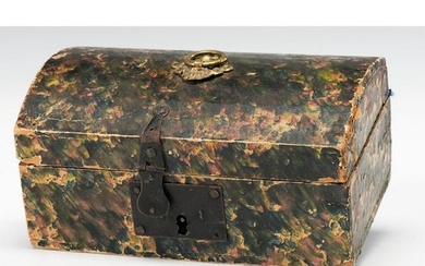A Marbled Paper-Covered Pine Box
