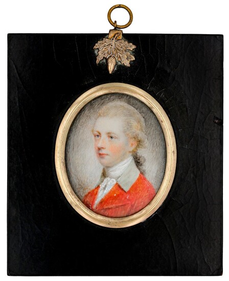 A Portrait Miniature of Sir Matthew Blakiston Sir Matthew Blakiston, 2nd Baronet (1761 - 1806)....