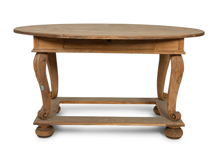 A Swedish Limed Wood Center Table