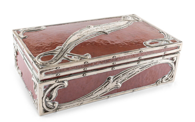 A Theodore B. Starr Silver and Mixed Metal Cigar Box