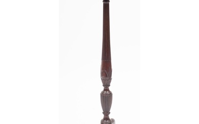 A carved mahogany torchere stand in the Hepplewhite style, 2...