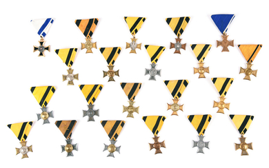 A collection of Austrian service crosses