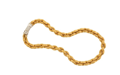 A diamond-set fancy-link necklace, by Nanis