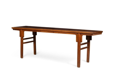 A large jumu recessed-legs table, pingtou'an | 櫸木平頭案