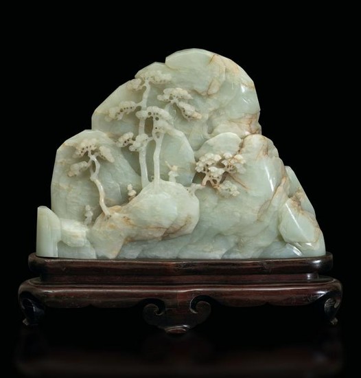 A white jade sculpture, China, Qing Dynasty