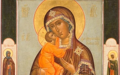 AN ICON SHOWING THE FEODOROVSKAYA MOTHER OF GOD 20th