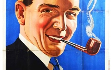 Advertising Poster Nosegay Smoking Tobacco Pipe