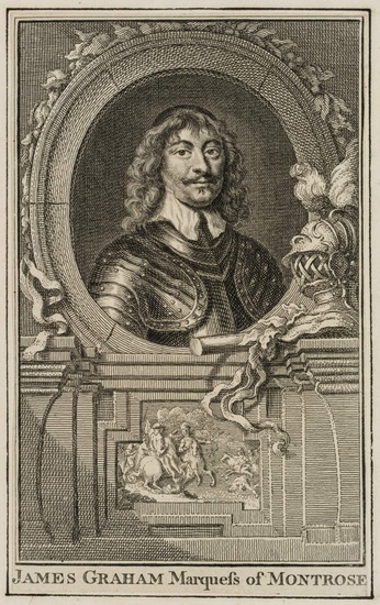 After DYCK (*1599), Portrait of James Graham(*1612), Copper engraving